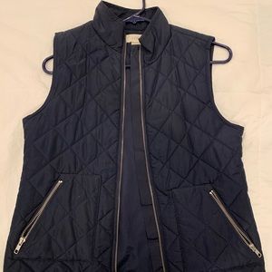 Quilted Navy Blue Vest
